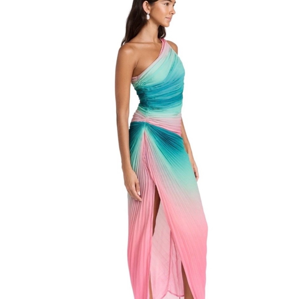 BNWT Rocco Sand Ombré One-Shoulder Maxi Dress - Size XS - Picture 5 of 9